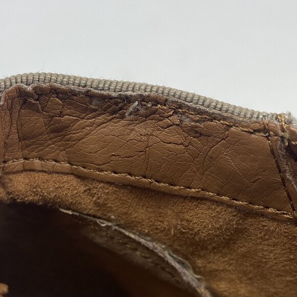 Sam Edelman Boots Womens 6.5 Petty Putty Taupe Suede Ankle Bootie Block Heels - Picture 10 of 16